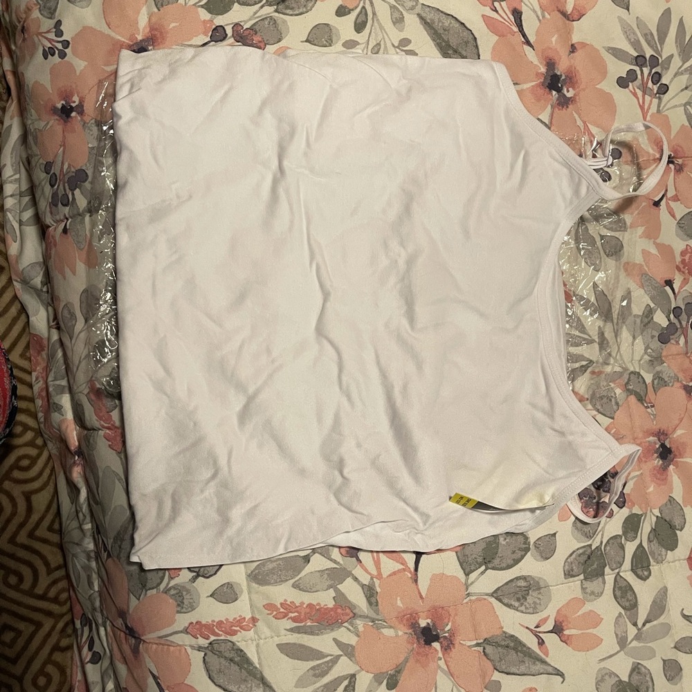 White layering tank top